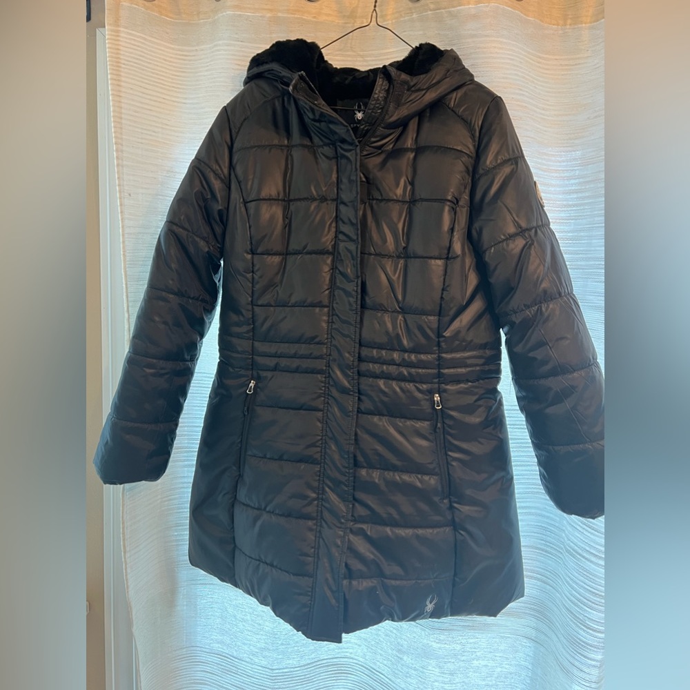 Beautiful, like new Black, Spyder parka.